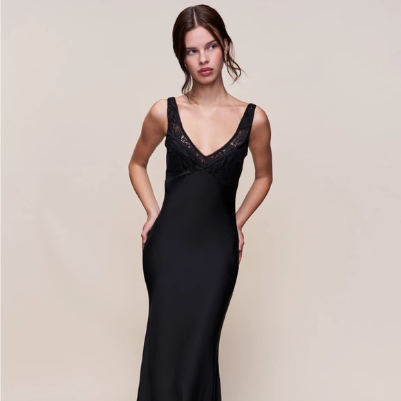 Danielle Guizio Scaosi Lace Detail Slip Dress Danielle Guizio Scaosi Lace Detail Slip Dress